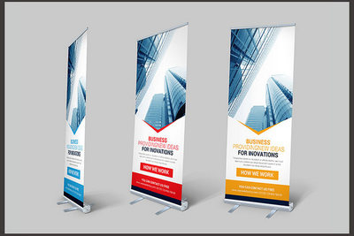 易拉宝与X展架的区别及厦门金逗号广告服务介绍